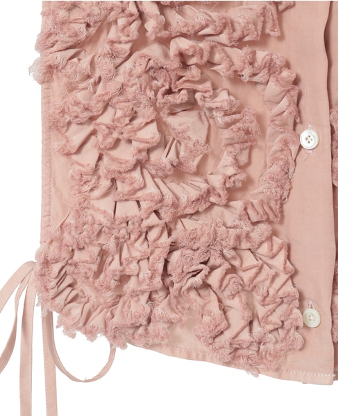 【CURRENTAGE/カレンテージ】Ruffle vest 詳細画像 ピンク 9