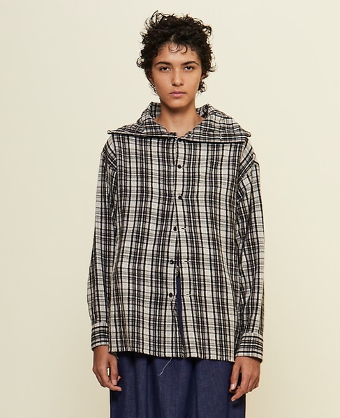 【CURRENTAGE/カレンテージ】Original flannel shirt 詳細画像 ブラック 2