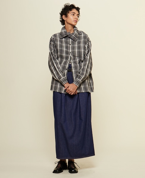 【CURRENTAGE/カレンテージ】Original flannel shirt 詳細画像 ブラック 6