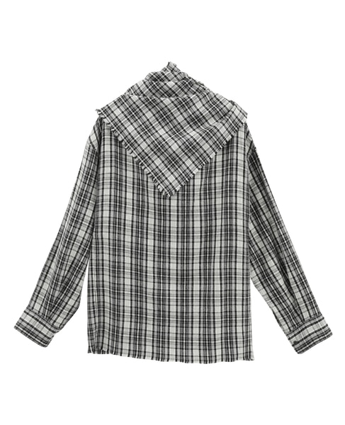【CURRENTAGE/カレンテージ】Original flannel shirt 詳細画像 ブラック 7