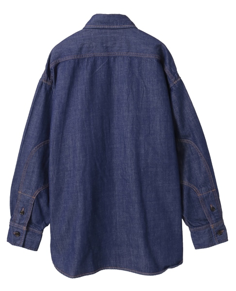 【CURRENTAGE/カレンテージ】Fishing denim shirt 詳細画像 インディゴブルー 2