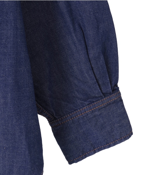 【CURRENTAGE/カレンテージ】Fishing denim shirt 詳細画像 インディゴブルー 4