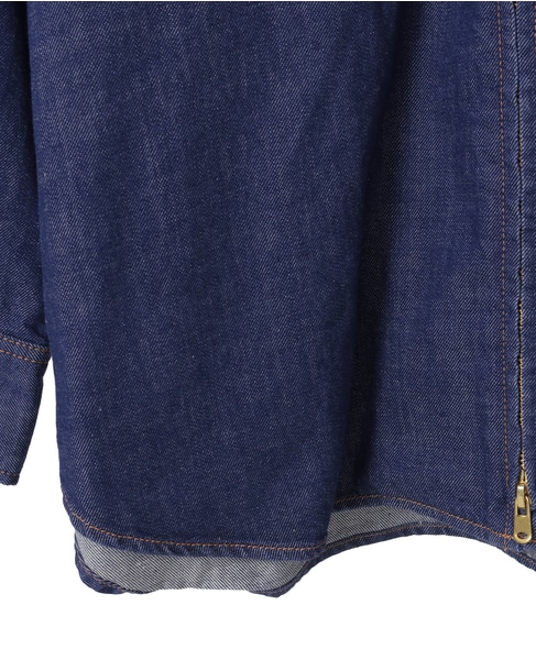 【CURRENTAGE/カレンテージ】Fishing denim shirt 詳細画像 インディゴブルー 5