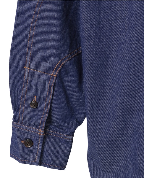 【CURRENTAGE/カレンテージ】Fishing denim shirt 詳細画像 インディゴブルー 6