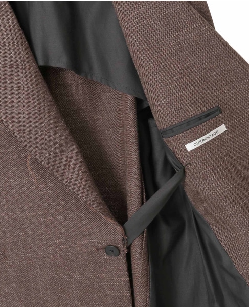 【CURRENTAGE/カレンテージ】Original fabric jacket 詳細画像 ブラウン 8