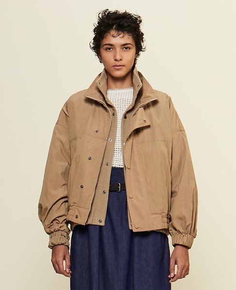 【CURRENTAGE/カレンテージ】Double layered jacket 詳細画像 ベージュ 1