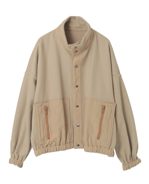 【CURRENTAGE/カレンテージ】Double layered jacket 詳細画像 ベージュ 13