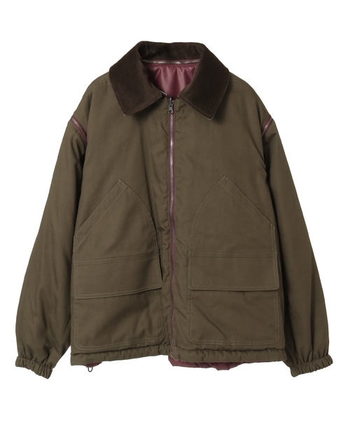 【CURRENTAGE/カレンテージ】Reversible jacket 詳細画像 ボルドー 2