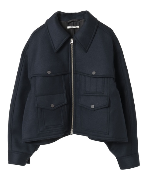 【CURRENTAGE/カレンテージ】Bonded short coat 詳細画像 ネイビー 1