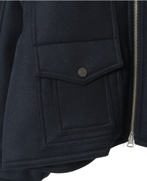 【CURRENTAGE/カレンテージ】Bonded short coat 詳細画像 ネイビー 6