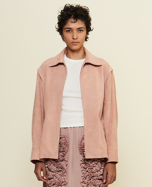 【CURRENTAGE/カレンテージ】Leather jacket 詳細画像 ピンク 1