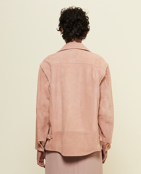 【CURRENTAGE/カレンテージ】Leather jacket 詳細画像 ピンク 3