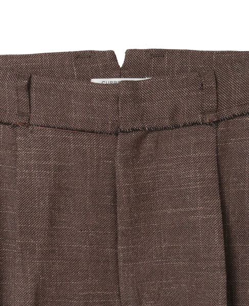【CURRENTAGE/カレンテージ】Original fabric wide pant 詳細画像 ブラウン 3