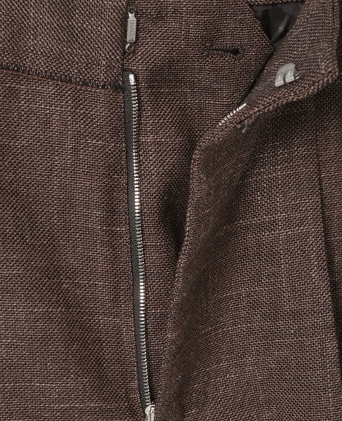 【CURRENTAGE/カレンテージ】Original fabric wide pant 詳細画像 ブラウン 7