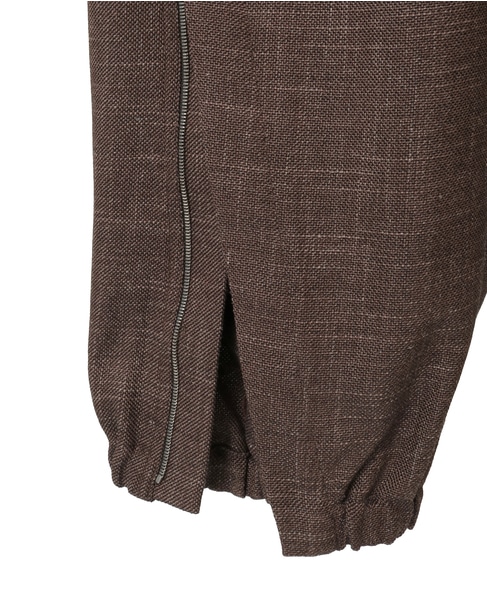 【CURRENTAGE/カレンテージ】Original fabric zip pant 詳細画像 ブラウン 14