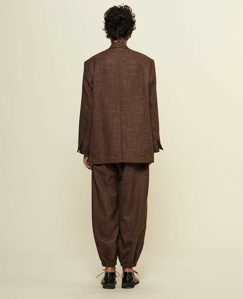 【CURRENTAGE/カレンテージ】Original fabric zip pant 詳細画像 ブラウン 6