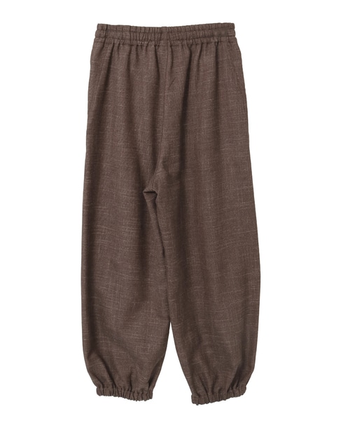 【CURRENTAGE/カレンテージ】Original fabric zip pant 詳細画像 ブラウン 9