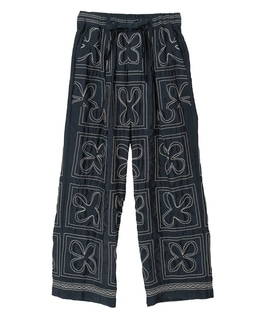 【CURRENTAGE/カレンテージ】Embroidery pants