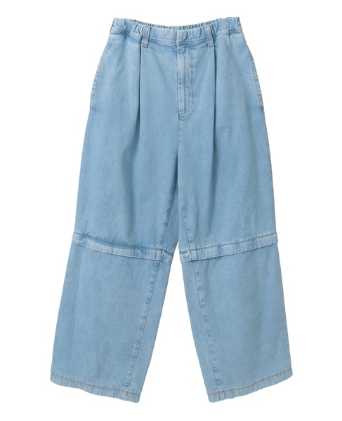 【CURRENTAGE/カレンテージ】Detachable leg denim 詳細画像 アイスブルー 1