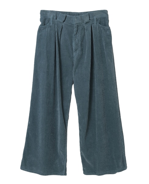 【CURRENTAGE/カレンテージ】Corduroy wide pants 詳細画像 ブルー 1