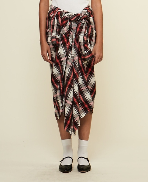【CURRENTAGE/カレンテージ】Original flannel skirt 詳細画像 レッド 1