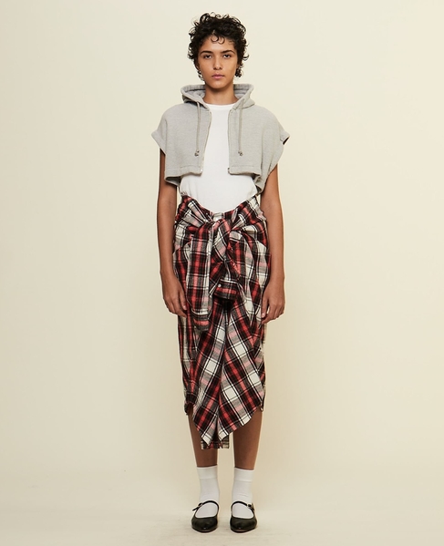 【CURRENTAGE/カレンテージ】Original flannel skirt 詳細画像 レッド 13
