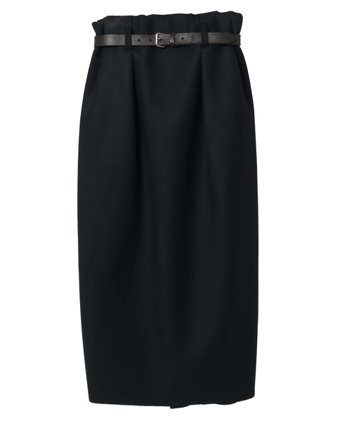 【CURRENTAGE/カレンテージ】Bonded long skirt 詳細画像 ネイビー 3