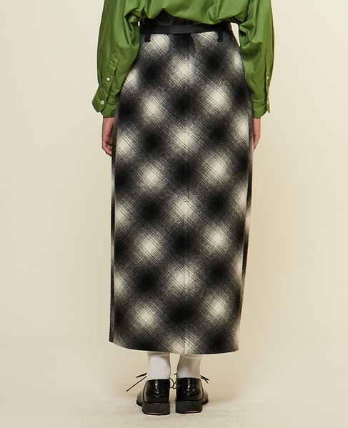 【CURRENTAGE/カレンテージ】Bonded long skirt 詳細画像 チェック 3