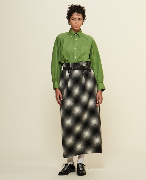 【CURRENTAGE/カレンテージ】Bonded long skirt 詳細画像 チェック 4