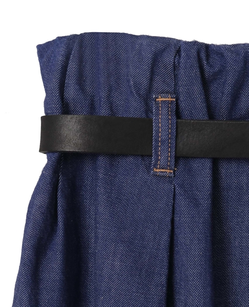 【CURRENTAGE/カレンテージ】Belted long skirt 詳細画像 インディゴブルー 3