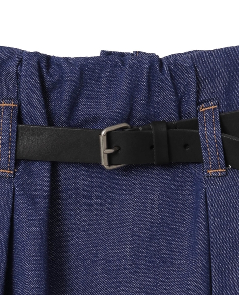 【CURRENTAGE/カレンテージ】Belted long skirt 詳細画像 インディゴブルー 4