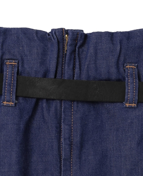 【CURRENTAGE/カレンテージ】Belted long skirt 詳細画像 インディゴブルー 5