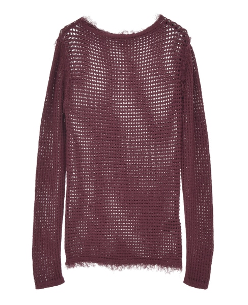 【CURRENTAGE/カレンテージ】Mesh knit 詳細画像 ブラウン 1