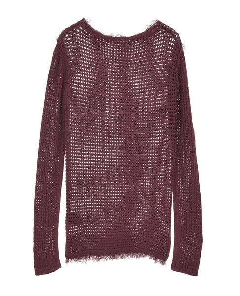 【CURRENTAGE/カレンテージ】Mesh knit 詳細画像 ブラウン 2