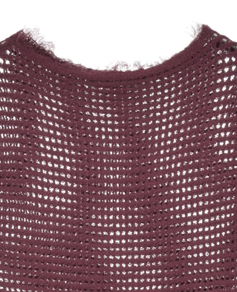 【CURRENTAGE/カレンテージ】Mesh knit 詳細画像 ブラウン 3