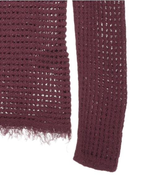 【CURRENTAGE/カレンテージ】Mesh knit 詳細画像 ブラウン 4