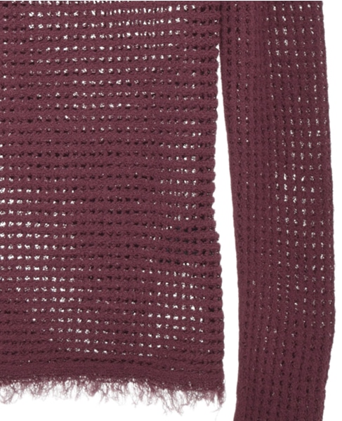 【CURRENTAGE/カレンテージ】Mesh knit 詳細画像 ブラウン 5