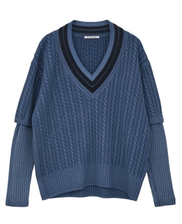 【CURRENTAGE/カレンテージ】Tilden knit