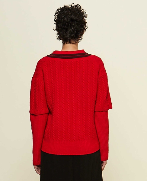 【CURRENTAGE/カレンテージ】Tilden knit 詳細画像 レッド 4