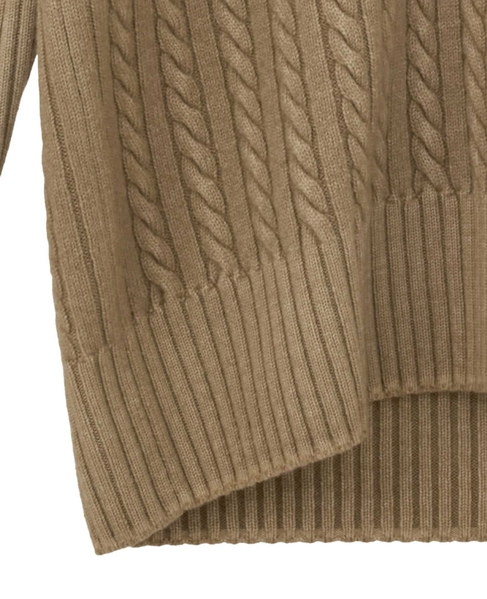 【CURRENTAGE/カレンテージ】Tilden knit 詳細画像 キャメル 5