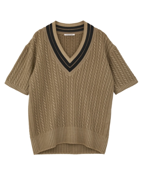 【CURRENTAGE/カレンテージ】Tilden knit 詳細画像 キャメル 9