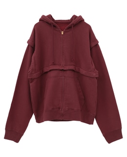 【CURRENTAGE/カレンテージ】Detachable hooded sweatshirt