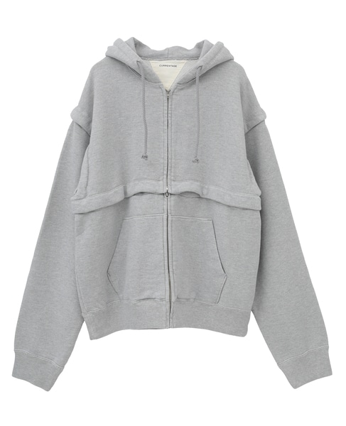 【CURRENTAGE/カレンテージ】Detachable hooded sweatshirt 詳細画像 グレー 12