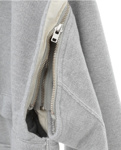 【CURRENTAGE/カレンテージ】Detachable hooded sweatshirt 詳細画像 グレー 17