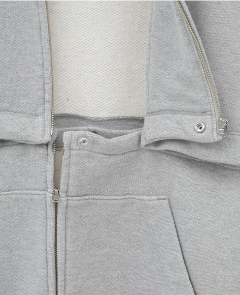 【CURRENTAGE/カレンテージ】Detachable hooded sweatshirt 詳細画像 グレー 18