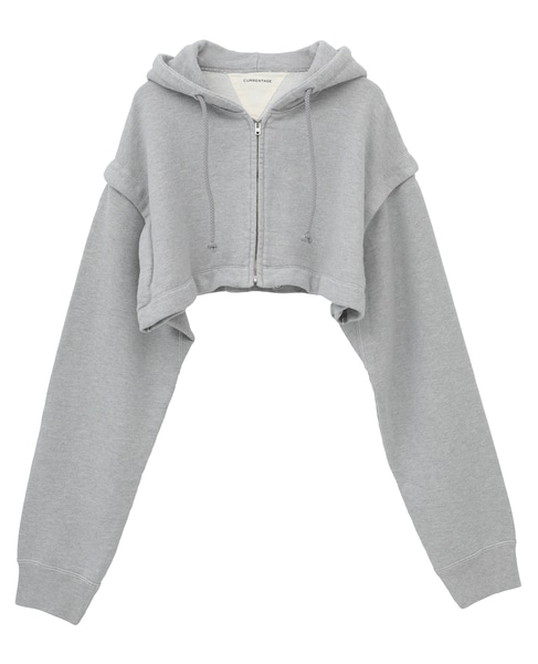 【CURRENTAGE/カレンテージ】Detachable hooded sweatshirt 詳細画像 グレー 20