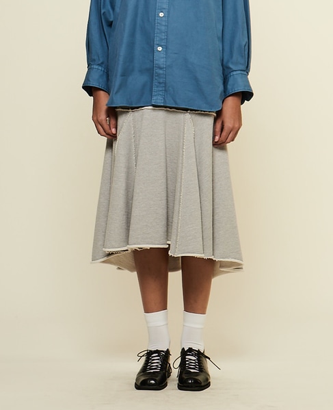 【CURRENTAGE/カレンテージ】Sweat skirt 詳細画像 グレー 2