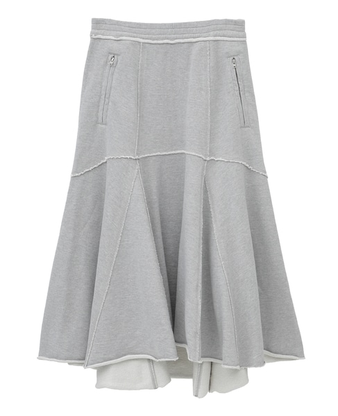 【CURRENTAGE/カレンテージ】Sweat skirt 詳細画像 グレー 5