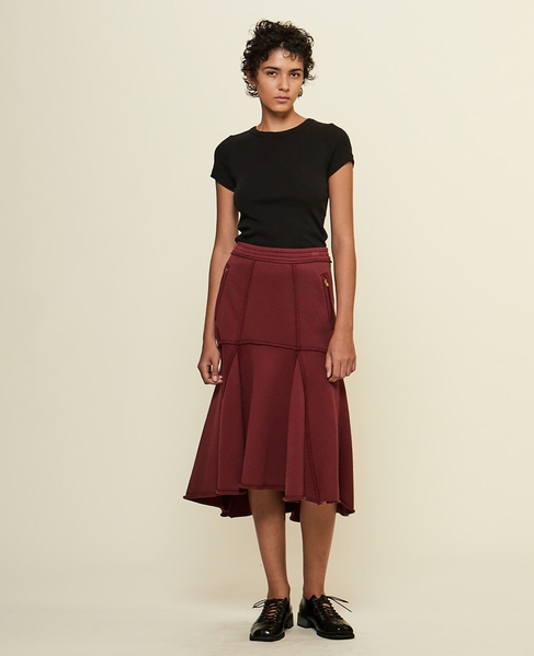 【CURRENTAGE/カレンテージ】Sweat skirt 詳細画像 ボルドー 5