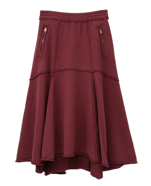 【CURRENTAGE/カレンテージ】Sweat skirt 詳細画像 ボルドー 6